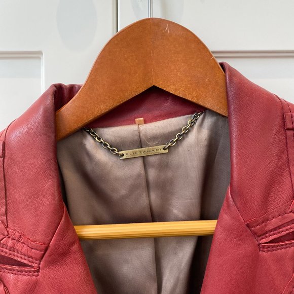 Soft Leather Blazer / Jacket by Elie Tahari - Picture 2 of 3